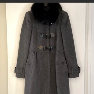BURBERRY LONDON Coat with Fur